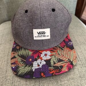 Vans Grey Crown Floral Brim Snapback